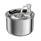 2L fully stainless steel pet water dispenser Automatic cat water fountain with optional sensor  and heater