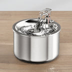 2L fully stainless steel pet water dispenser Automatic cat water fountain with optional sensor  and heater